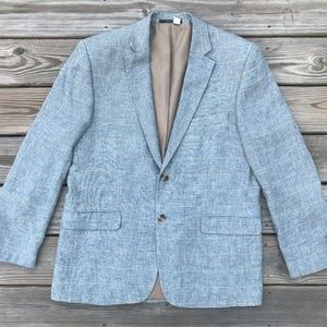 Tasso Elba Men Blazer Sport Coat Jacket Gray 44R